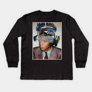 Basquiat Portrait Kids Long Sleeve T-Shirt